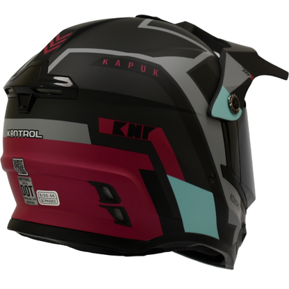 Casco Kontrol 819-6 Kapuk Negro Rosado