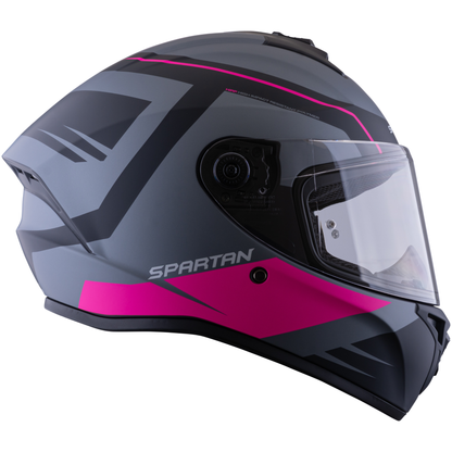 Casco Spartan Draken Aircraft Gris Rosa