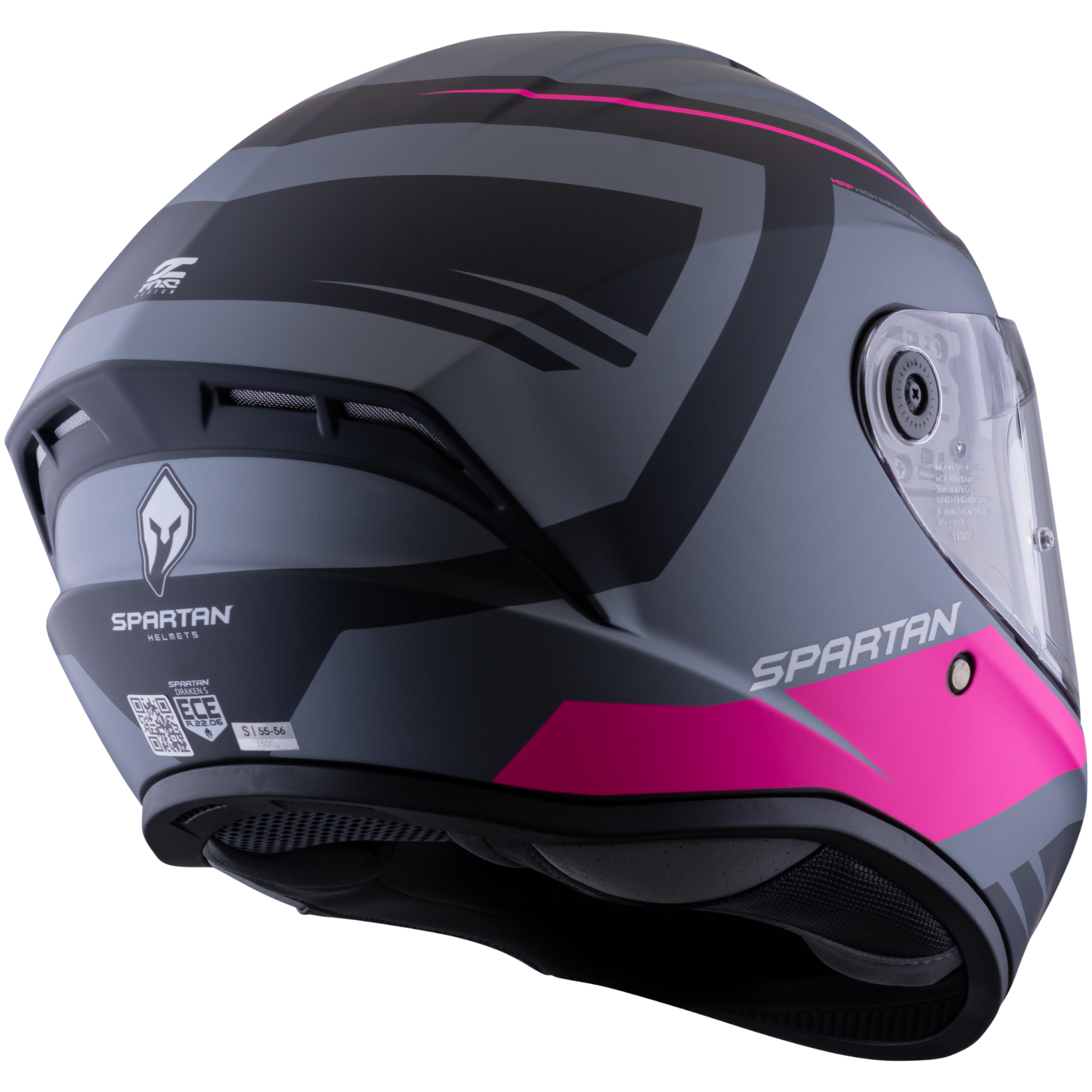 Casco Spartan Draken Aircraft Gris Rosa
