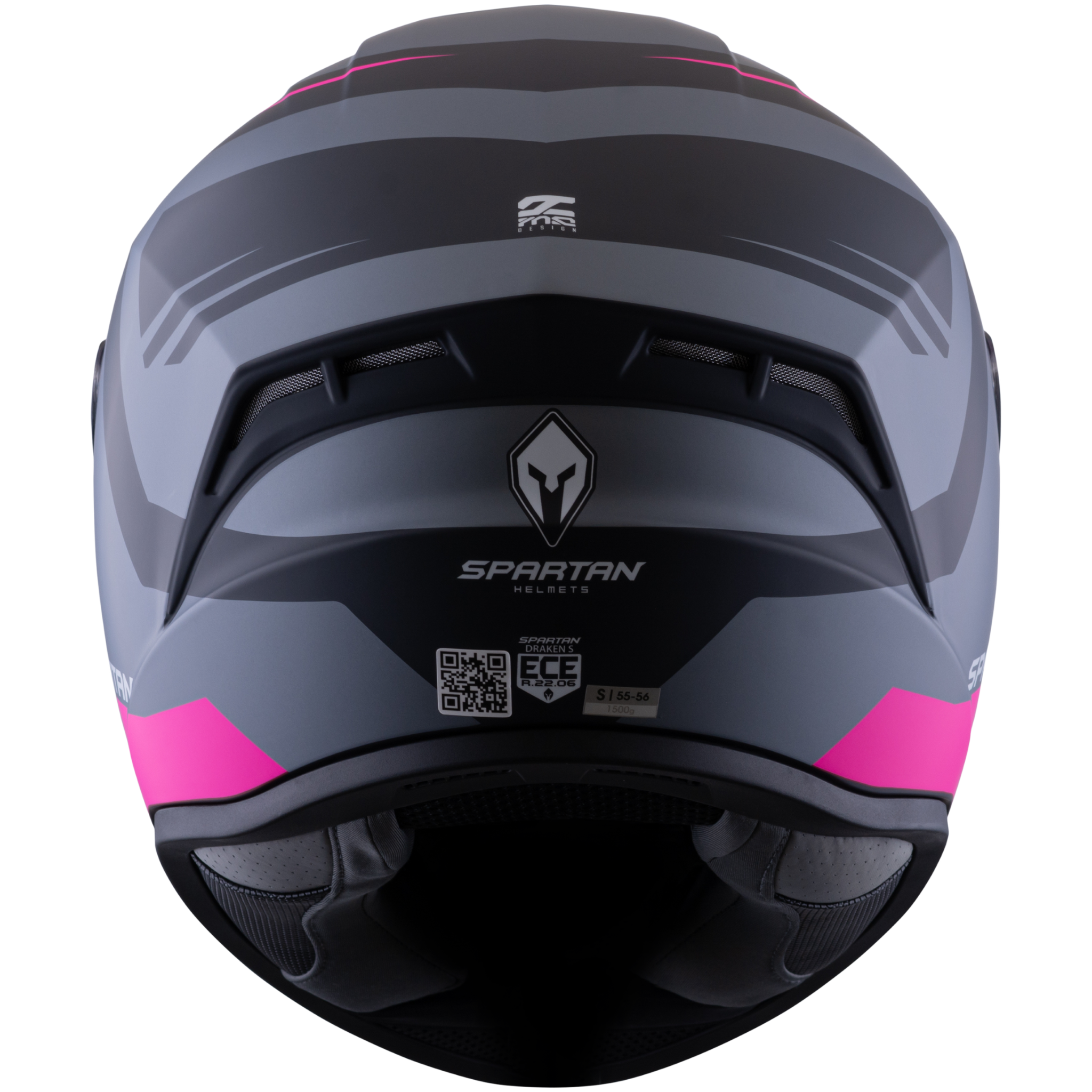 Casco Spartan Draken Aircraft Gris Rosa