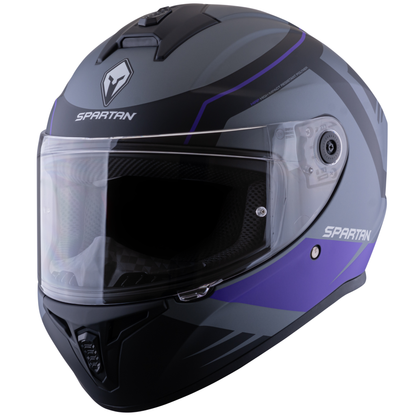 Casco Spartan Draken Aircraft Gris Morado