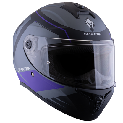 Casco Spartan Draken Aircraft Gris Morado