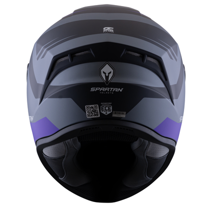 Casco Spartan Draken Aircraft Gris Morado