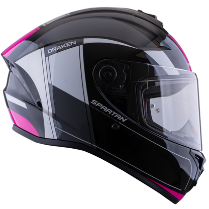 Casco Spartan Draken S Vancouver Negro Rosa
