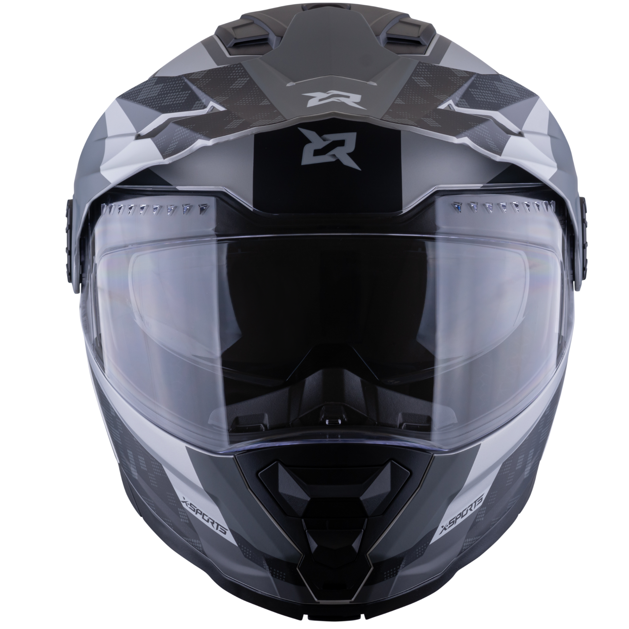 Casco Xsports 165 Amptop Gris Negro Mate