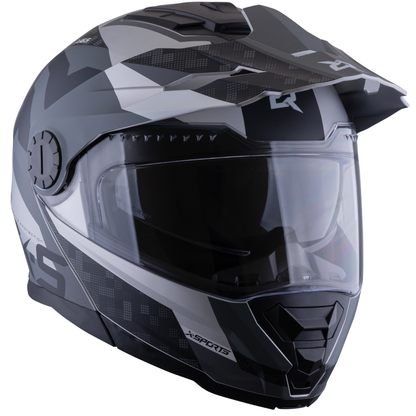 Casco Xsports 165 Amptop Gris Negro Mate