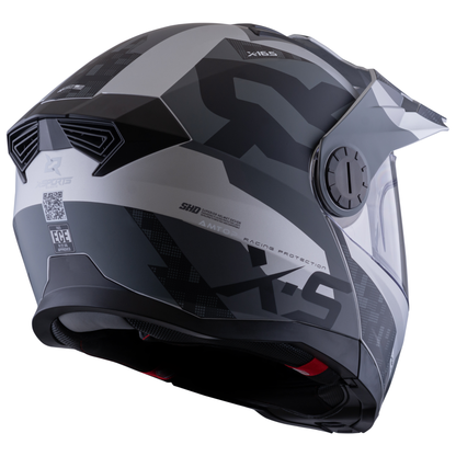 Casco Xsports 165 Amptop Gris Negro Mate