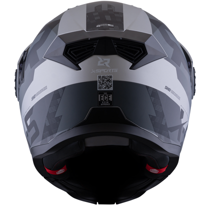 Casco Xsports 165 Amptop Gris Negro Mate