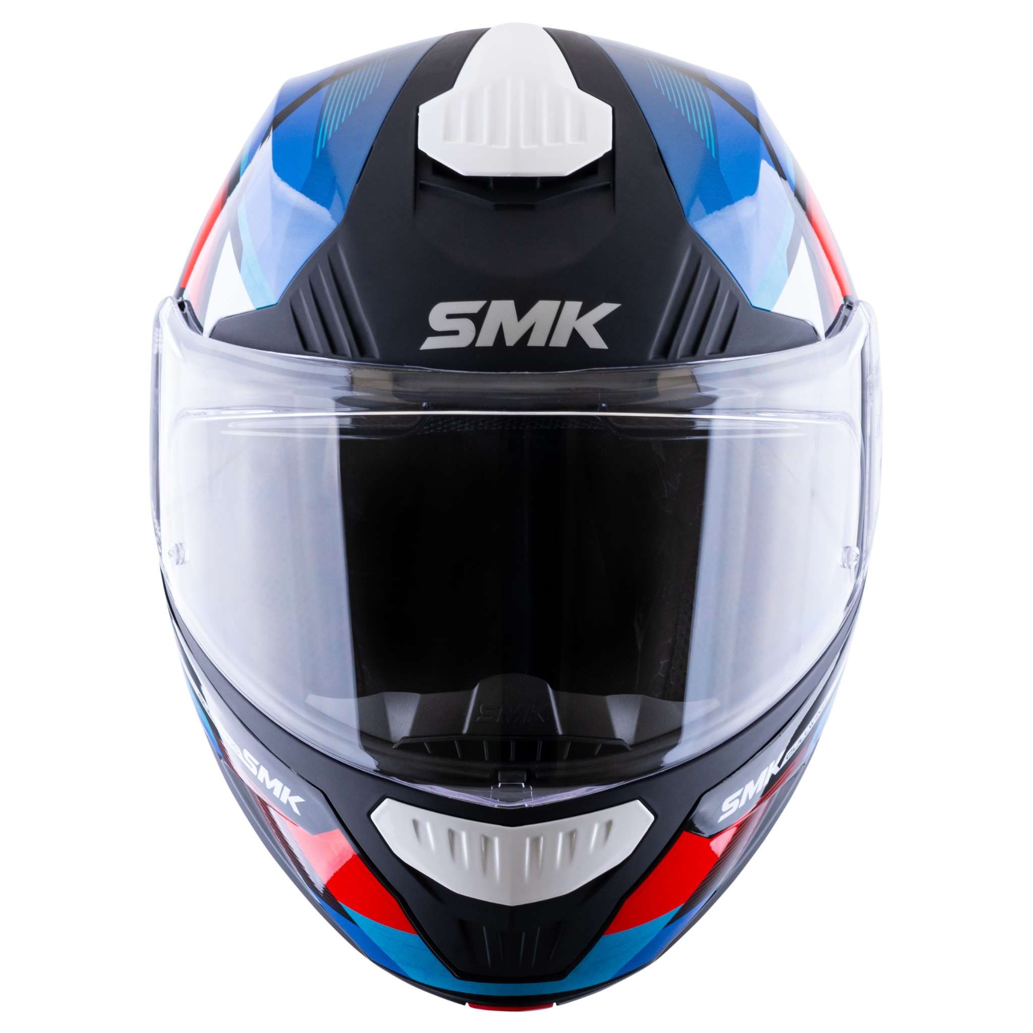 Casco SMK Gullwing Charger Azul Rojo Blanco