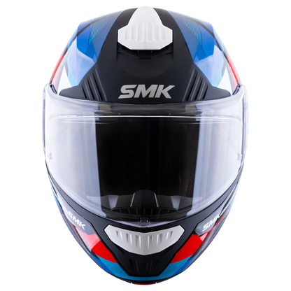 Casco SMK Gullwing Charger Azul Rojo Blanco