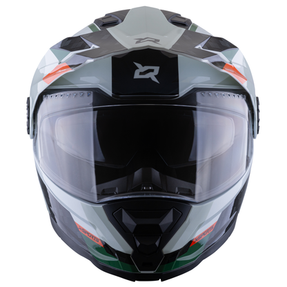 Casco xsports X165 Amptop Gris Naranja Brillante