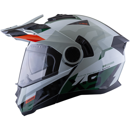 Casco xsports X165 Amptop Gris Naranja Brillante