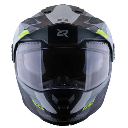 Casco Xsports X-165 Amptop Gris Amarillo