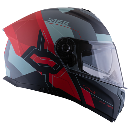 Casco Xsports  166 Choixe Gris Rojo