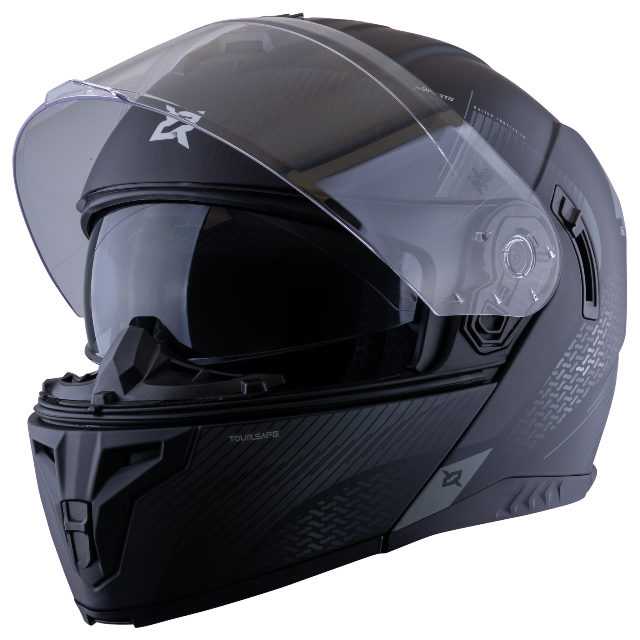 Casco Xsports 166 Toursafe Negro Gris