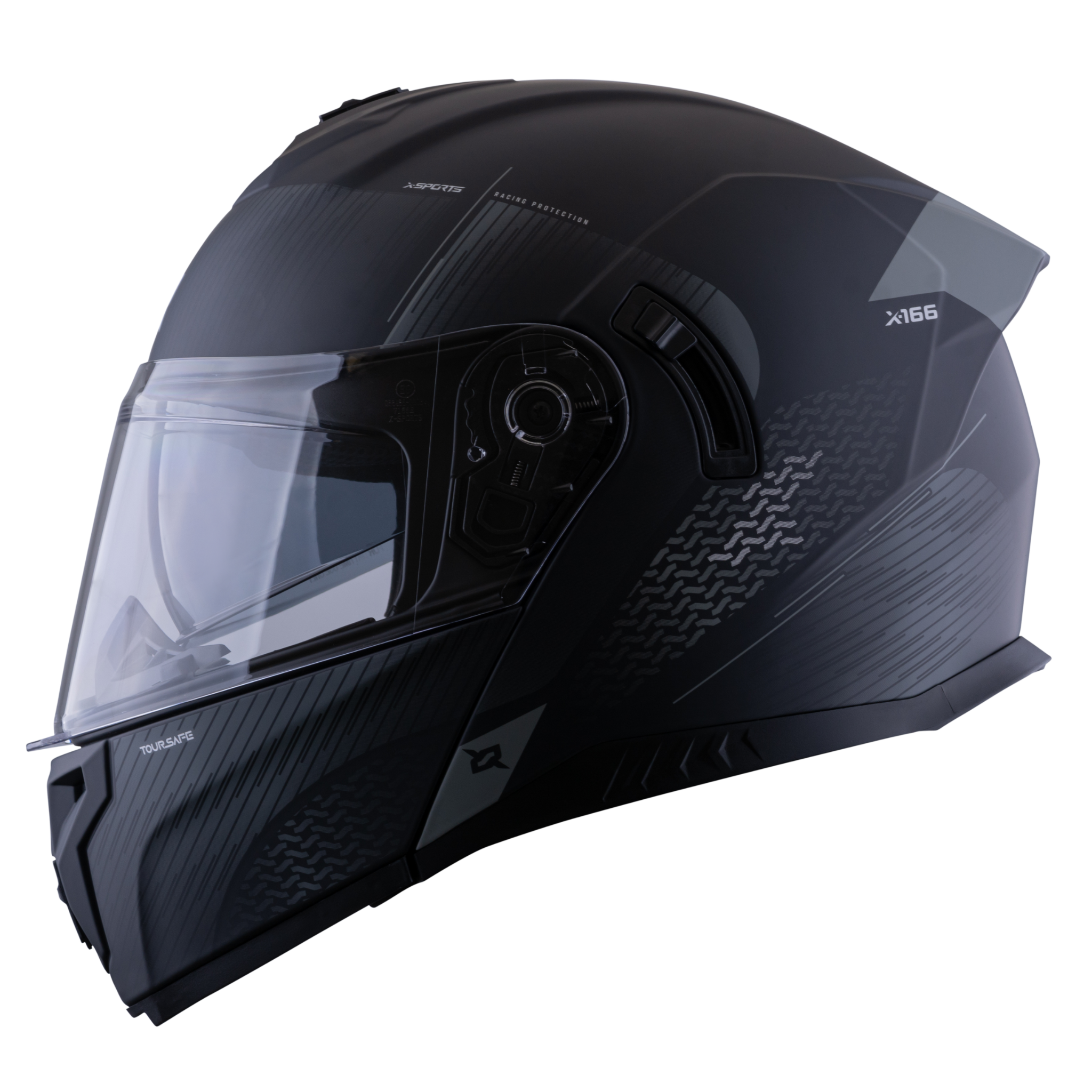 Casco Xsports 166 Toursafe Negro Gris