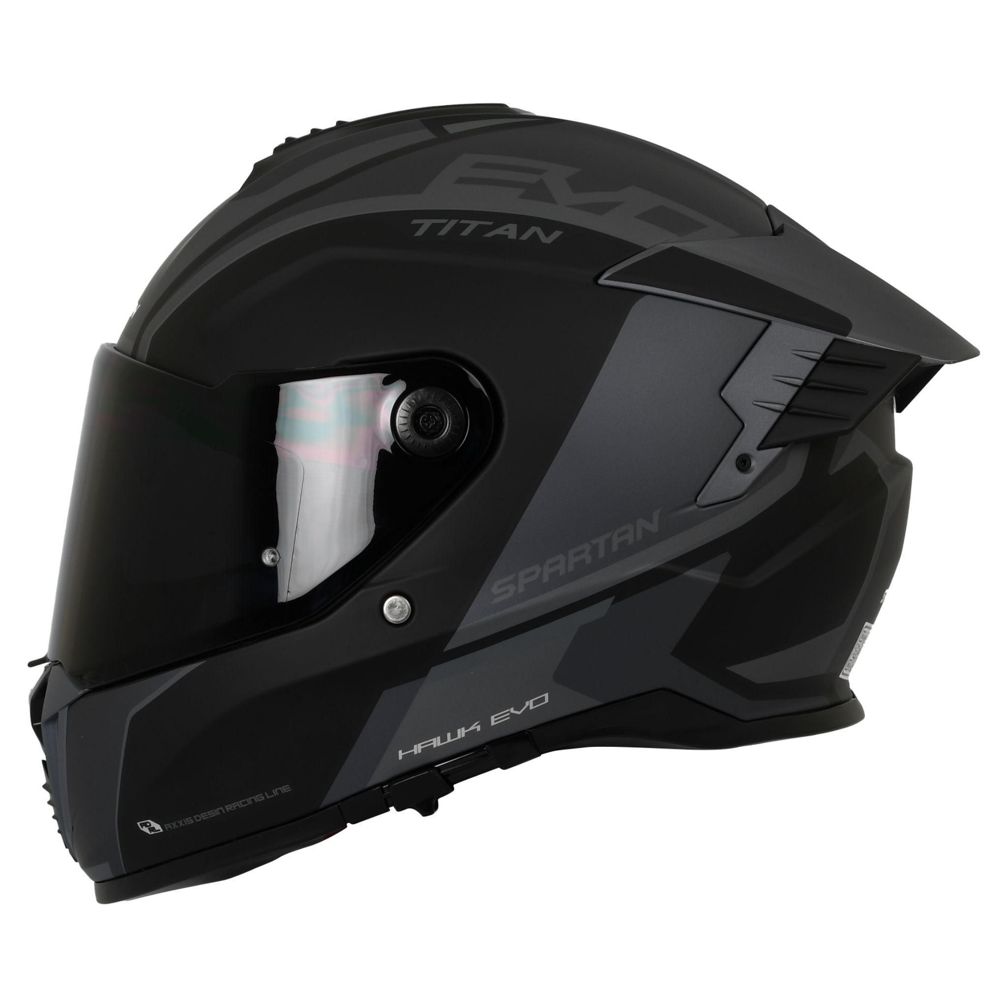 Casco SPARTAN HAWK SV TITAN Gris