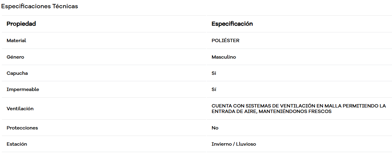 ESPECIFICACIONES TÉCNICAS FADE