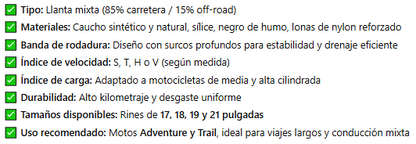 Especificaciones