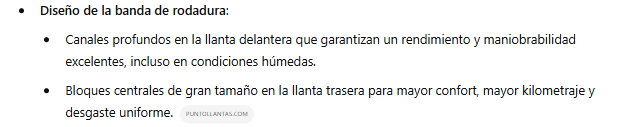 Especificaciones PIRELLISL90