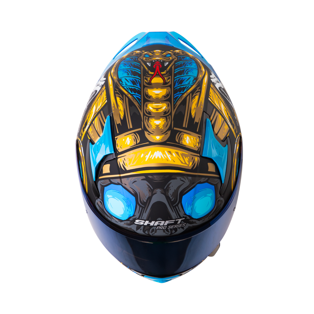 Casco SHAFT PRO SHPRO-612 DV EVO Faraon Azul