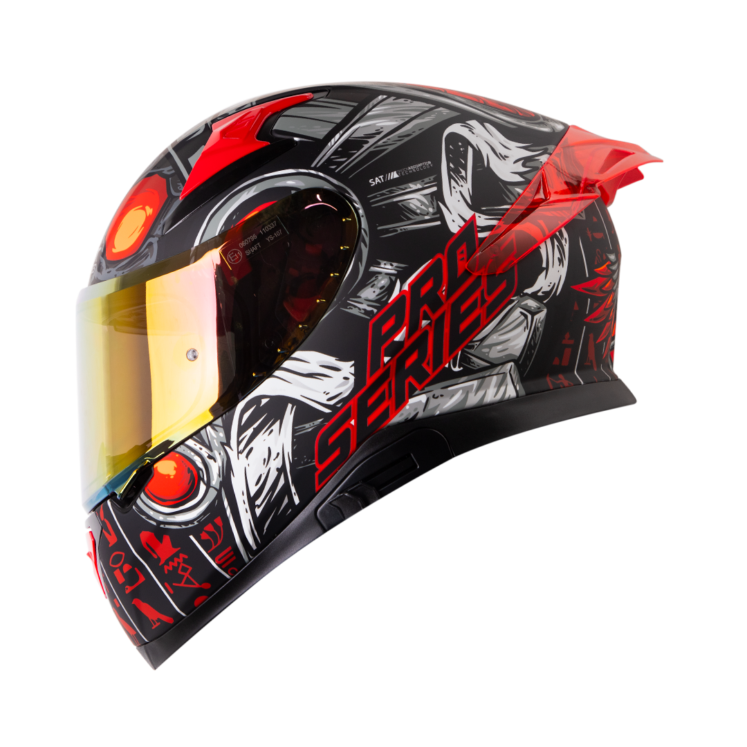 Casco SHAFT PRO SHPRO-612 DV EVO Faraon Rojo