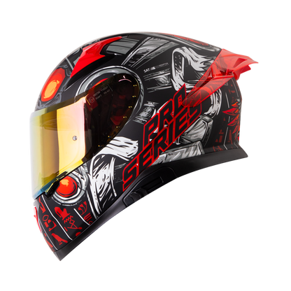 Casco SHAFT PRO SHPRO-612 DV EVO Faraon Rojo