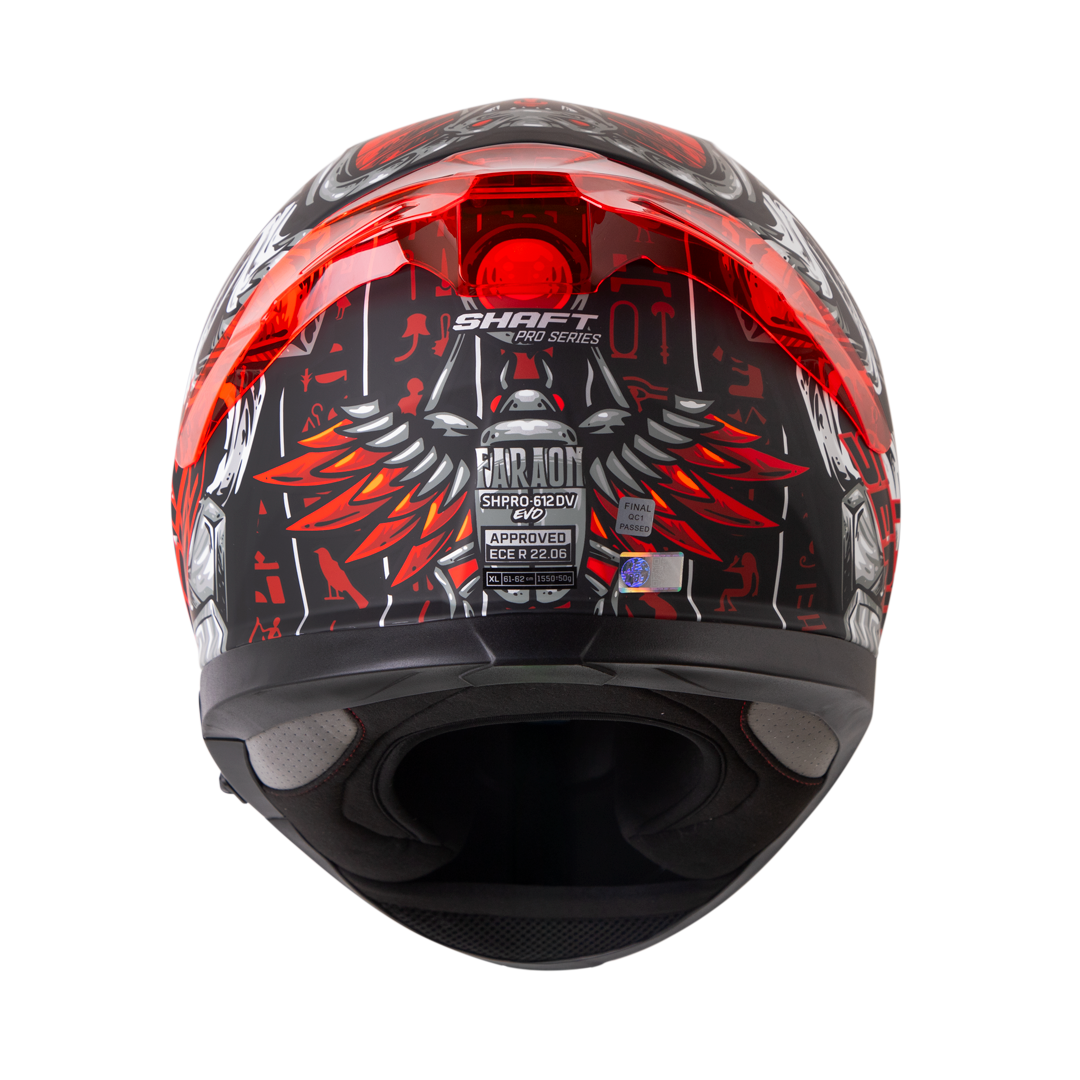 Casco SHAFT PRO SHPRO-612 DV EVO Faraon Rojo