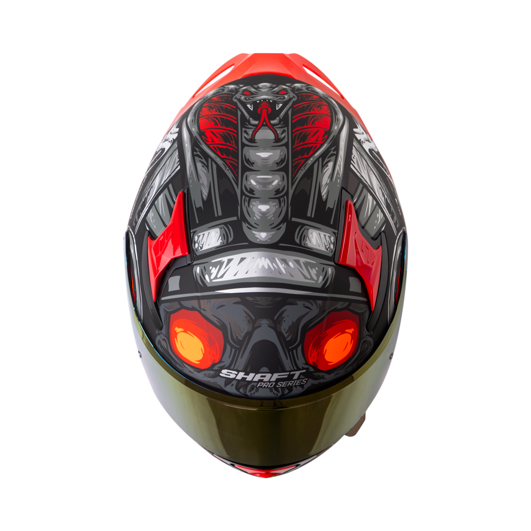 Casco SHAFT PRO SHPRO-612 DV EVO Faraon Rojo