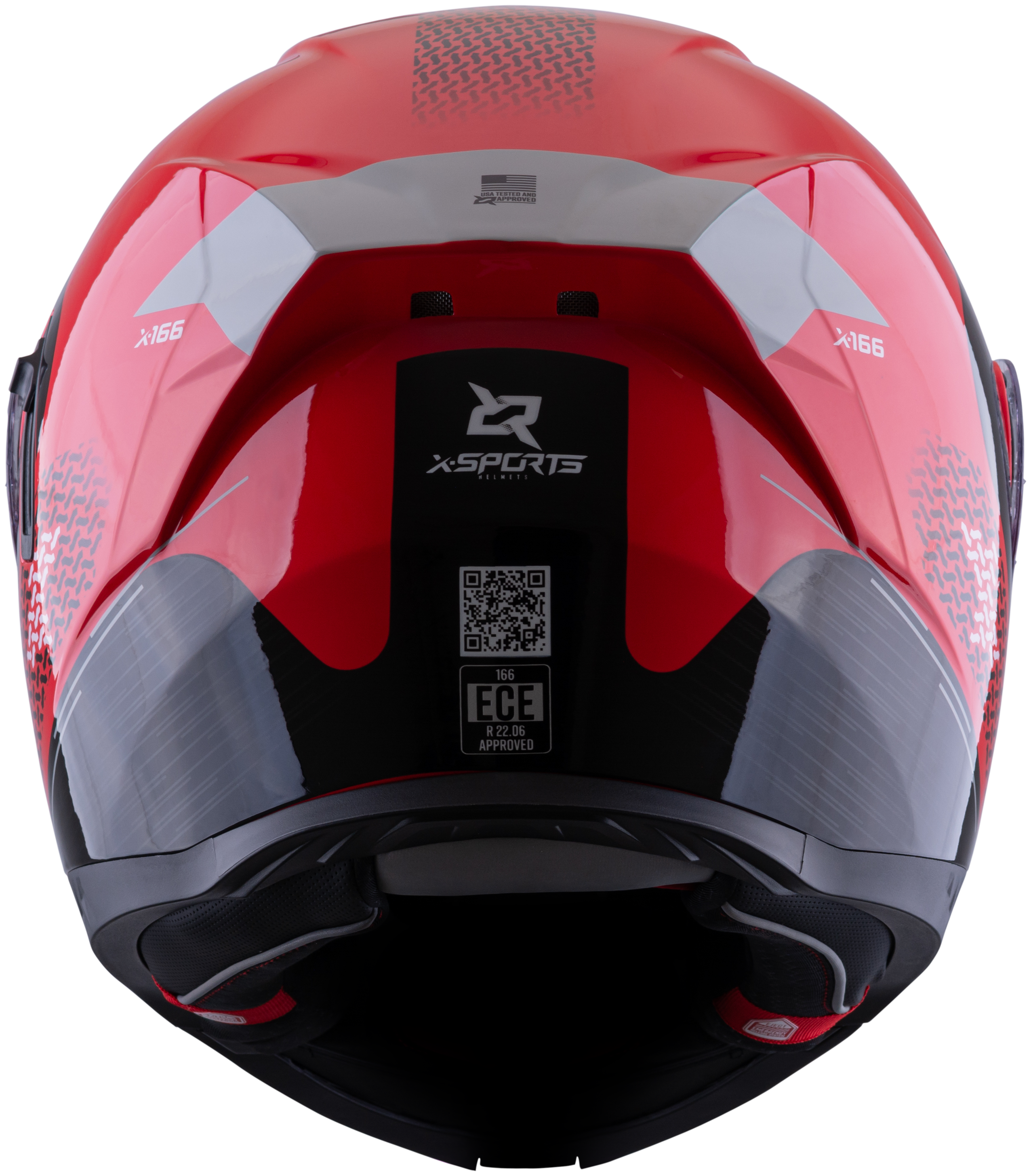 Casco XSPORTS 166 Toursafe Rojo Brillante