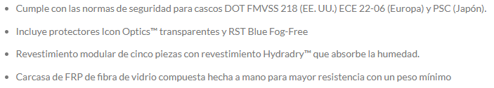 características IconAirframeProReentry