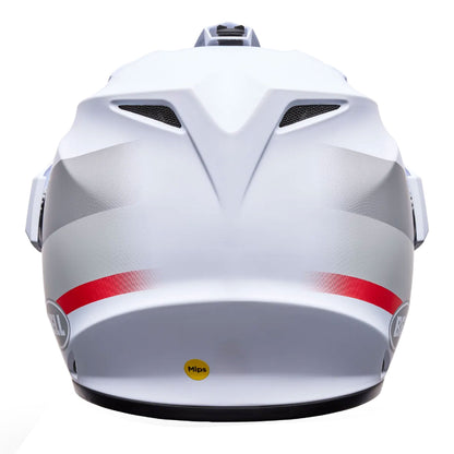 Casco BELL MX-9 Adventure Mips Blanco, vista posterior