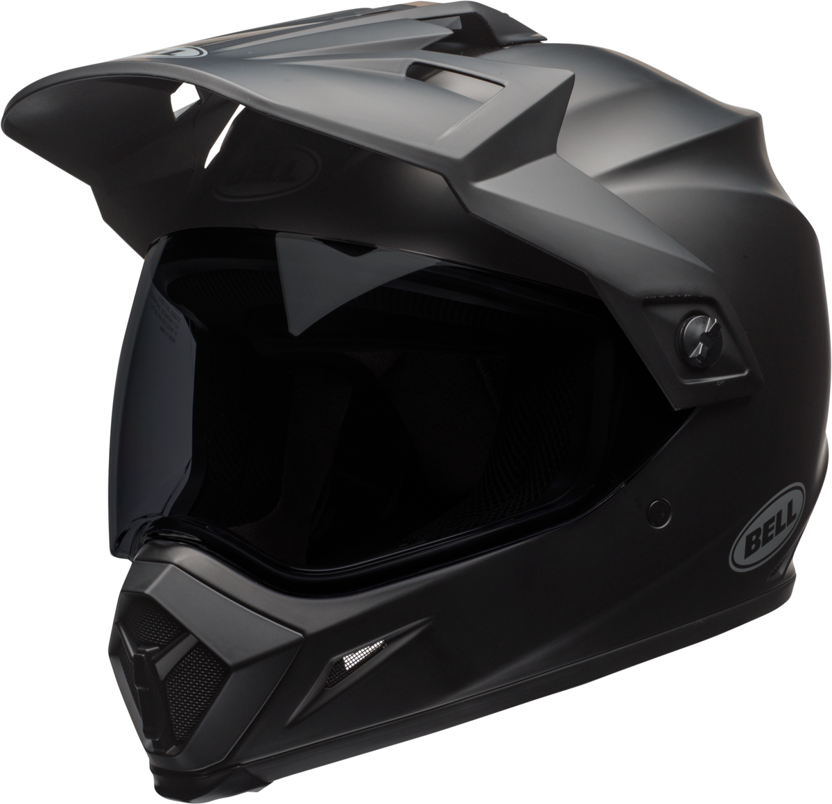 Casco BELL MX-9 Adventure Mips Negro Mate, vista frontal en ángulo