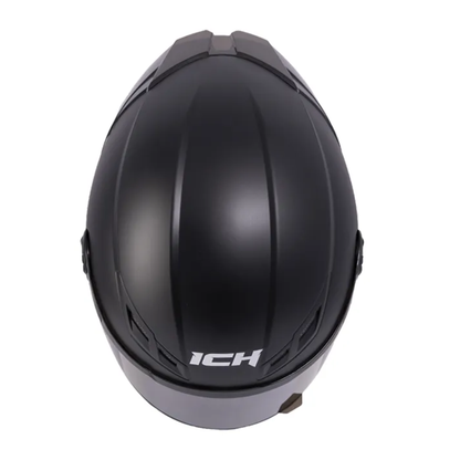 Vista superior del casco ICH 501 Solid negro