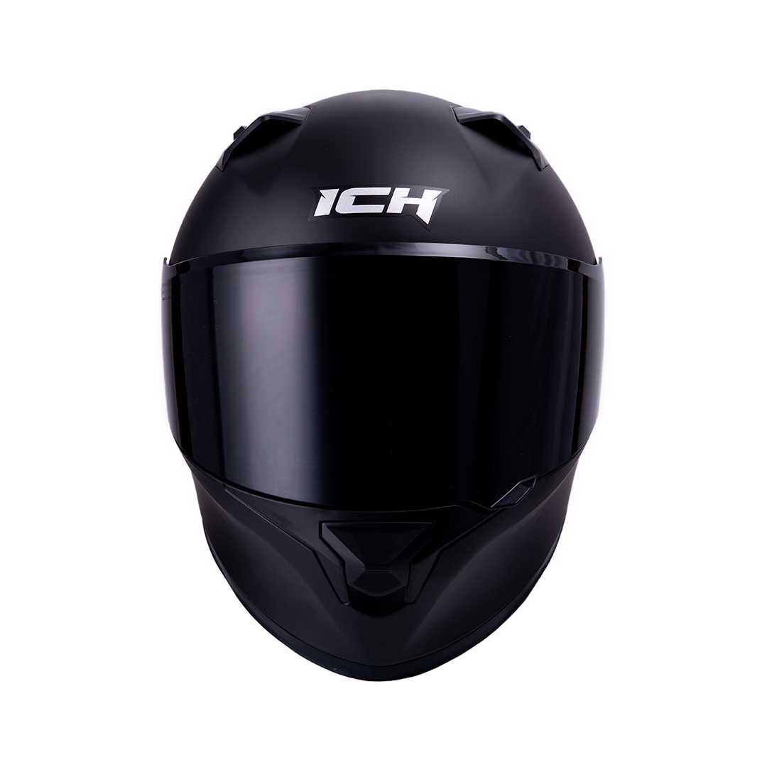 Vista frontal del casco ICH 503 Solid negro