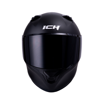 Vista frontal del casco ICH 503 Solid negro