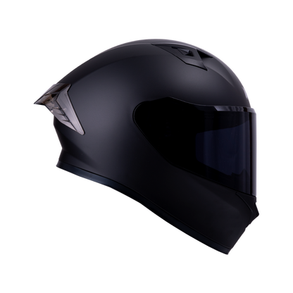 Casco ICH 503 Solid negro, vista lateral derecha
