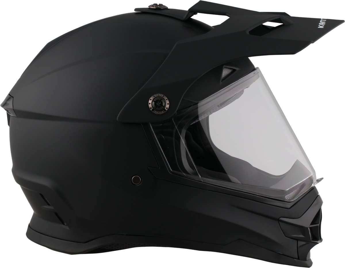 Casco KONTROL 819-6 Negro Mate, vista frontal en ángulo