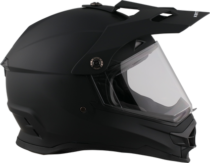 Casco KONTROL 819-6 Negro Mate, vista frontal en ángulo