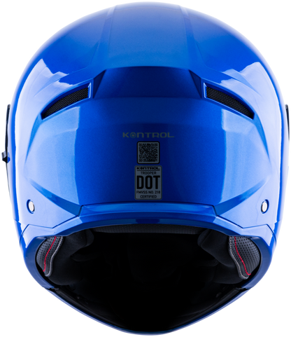 Casco KONTROL TROOPER, azul, vista posterior