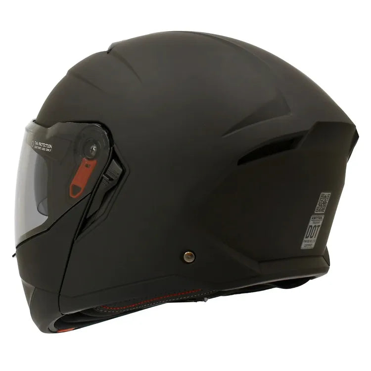 Casco KONTROL TROOPER, negro, vista posterior en ángulo