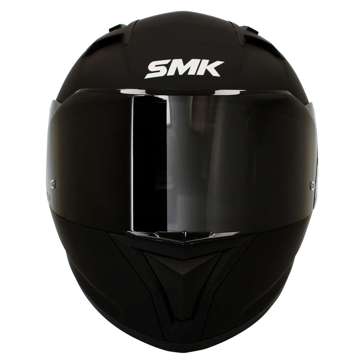 Casco SMK Stellar negro mate, vista frontal