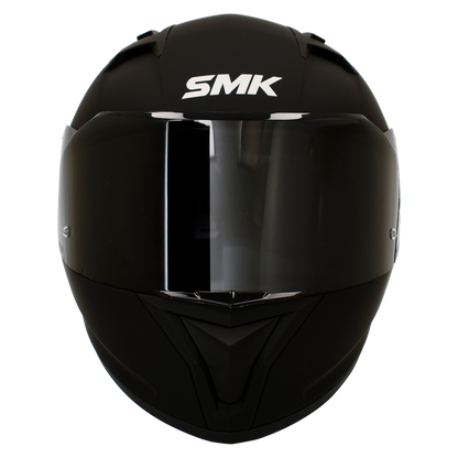 Casco SMK Stellar negro mate, vista frontal