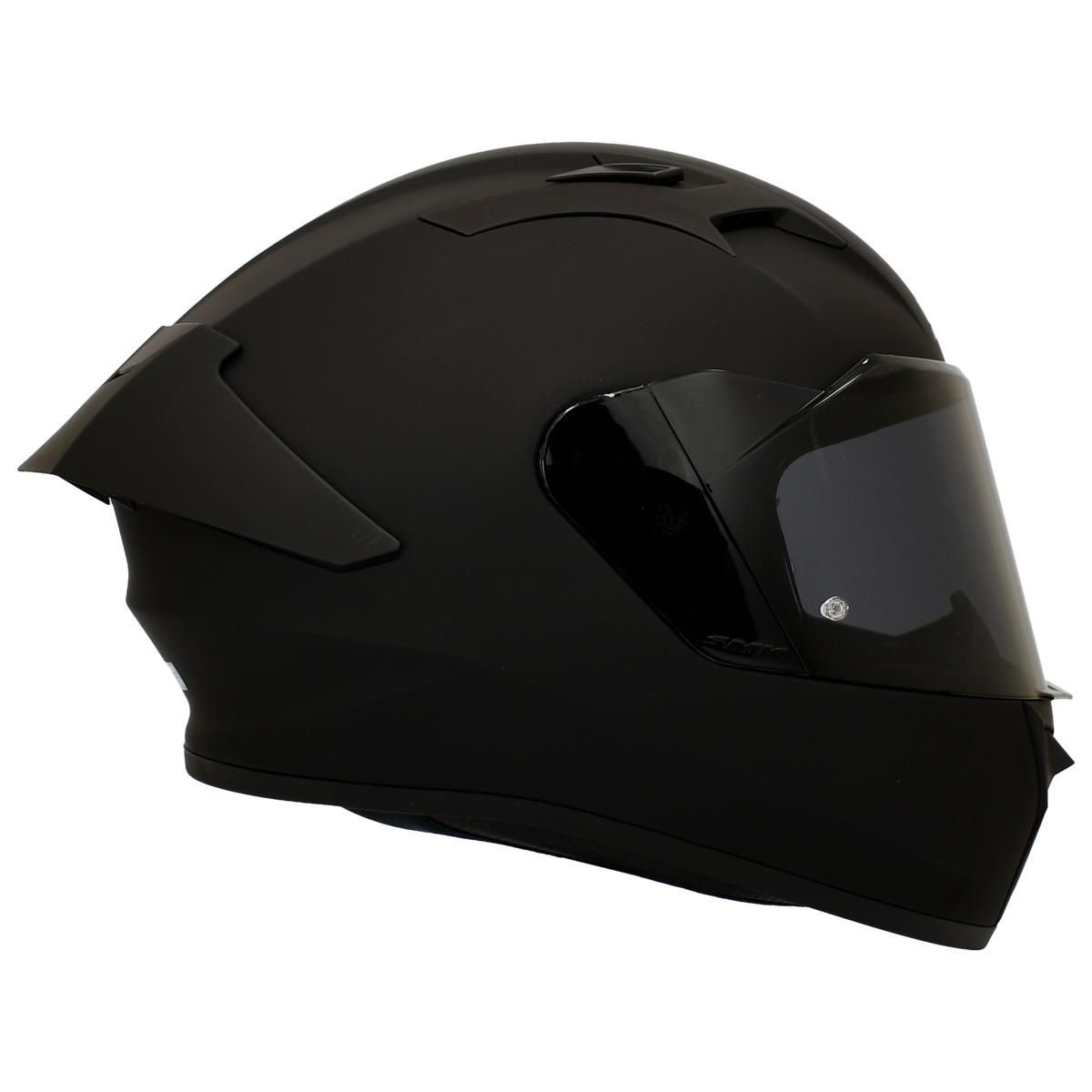 Casco SMK Stellar negro mate, vista lateral derecha