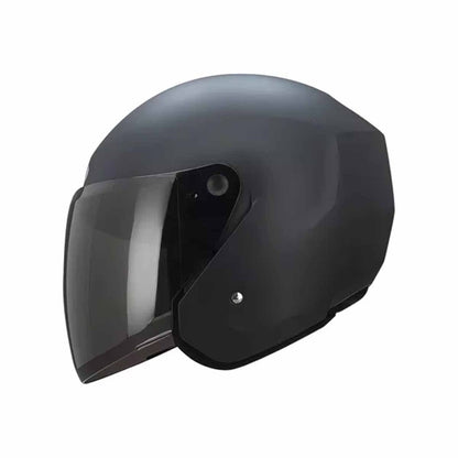 Casco Tech T-10 negro mate, vista lateral