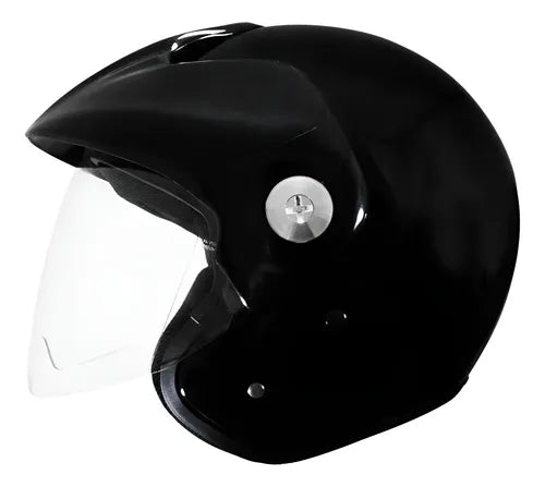 Casco ZEUS 507, negro brillante, vista lateral