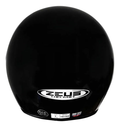 Casco ZEUS 507, negro brillante, vista posterior