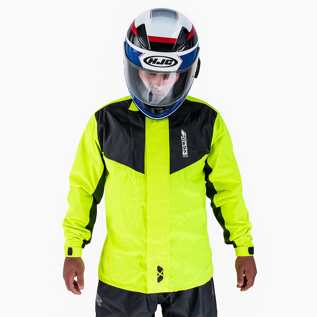 Impermeable Hombre Evo Tipo C Verde Neón V3TROX