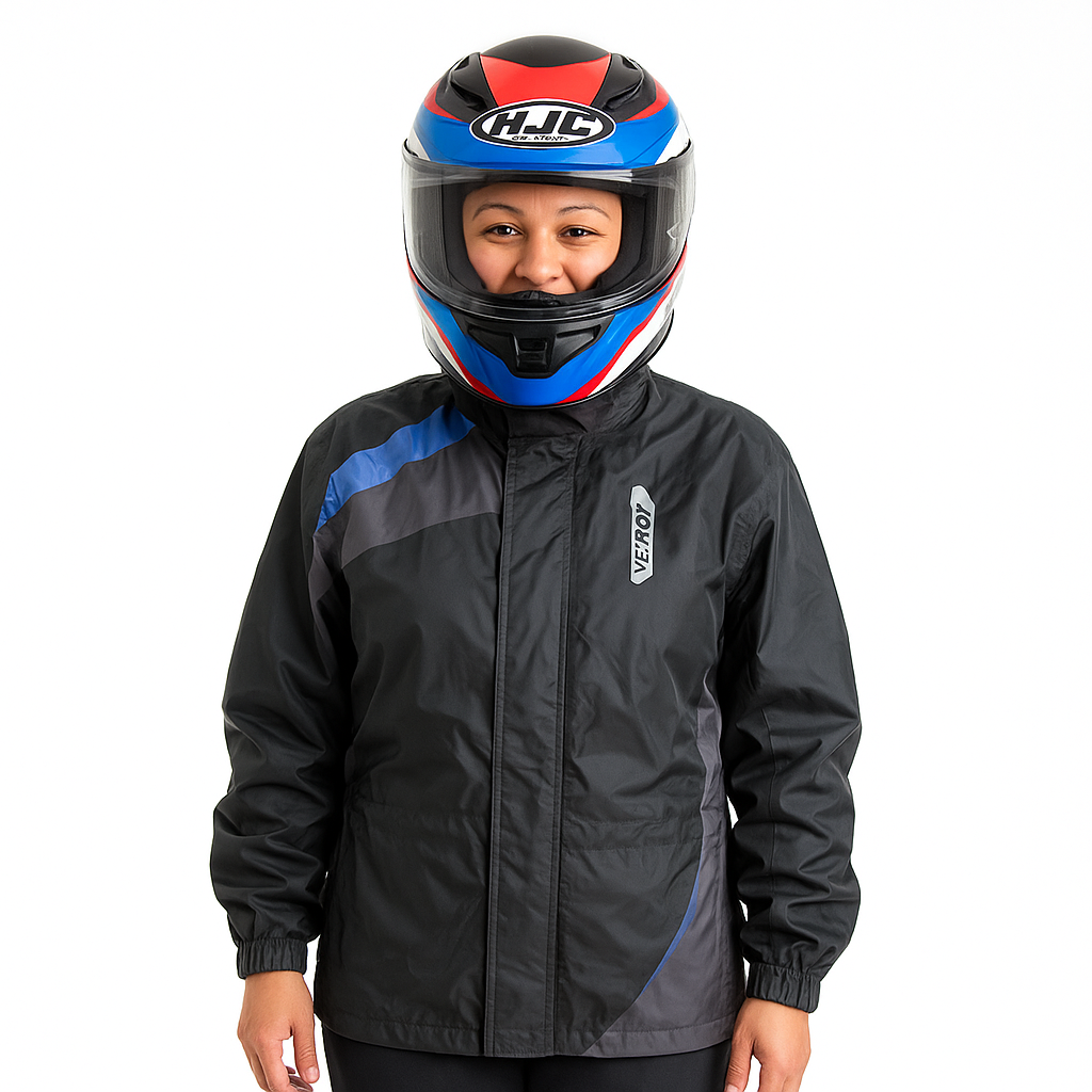 Impermeable Mujer Evo Negro Azul V3TROX