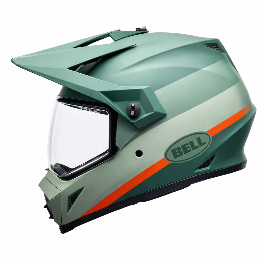 Casco BELL MX-9 Adventure Verde Naranja